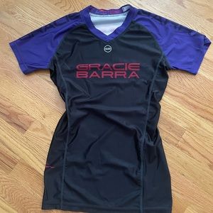 Gracie Barra Ranked Purple Belt Rashguard